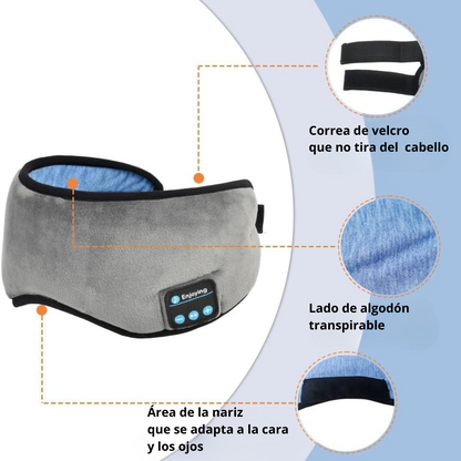 Mascara para dormir con auriculares